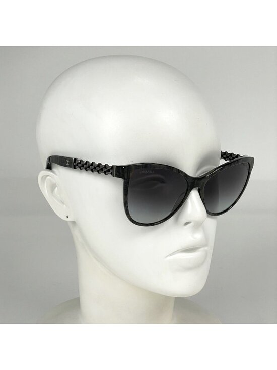 Chanel Sunglasses CC Logo Eyewear Gradient Acetate Black main image 4